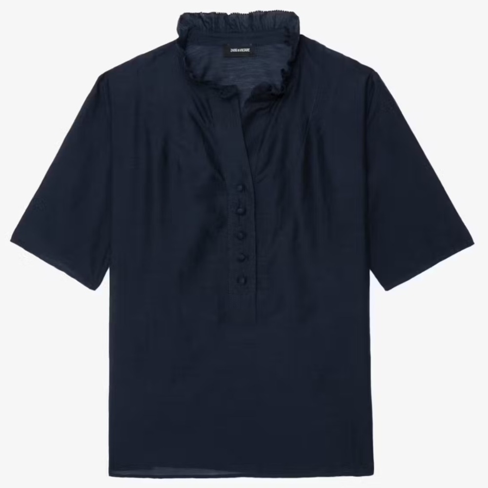 Zadig & Voltaire Topher Tomboy Top SMALL color Encre - Picture 2 of 7